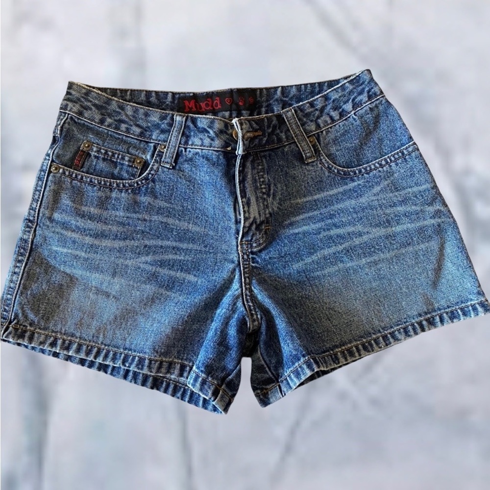 Mudd Blue Denim 100% Cotton Jean Shorts New Without Tag Juniors Size 5